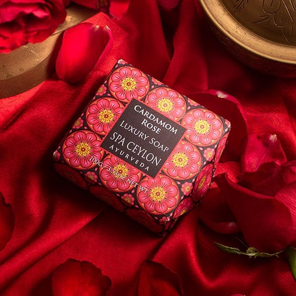 SPA CEYLON Cardamom Rose Luxury Soap-100g