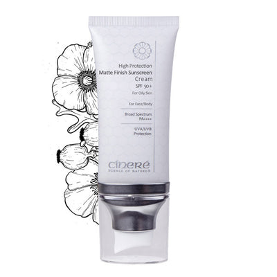 Superdrug CINERE High Protection Sunscreen Cream SPF 50 Oily Skin- Buy online at McGrocer