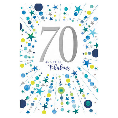 Superdrug Simon Elvin And Still Fabulous 70th Card (Pack of 6)- Buy online at McGrocer