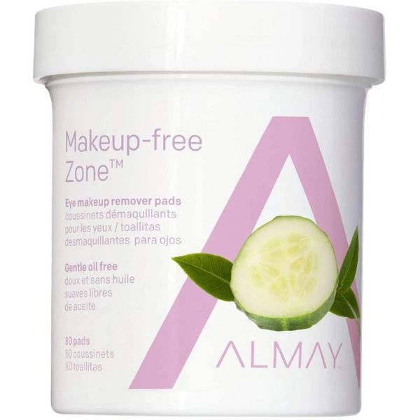 Almay Gentle Eye Makeup Remover Pads Oil Free 80 Pads