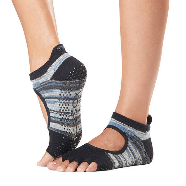Toesox Womens Bellarina Duet Half Toe Socks (M)