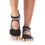 Toesox Womens Bellarina Duet Half Toe Socks (M)
