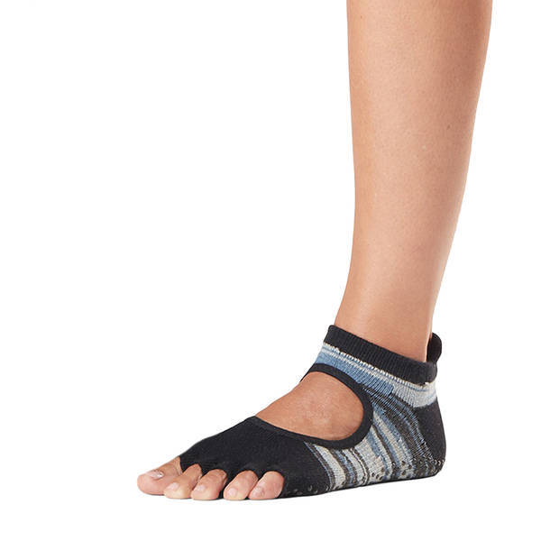 Toesox Womens Bellarina Duet Half Toe Socks (M)