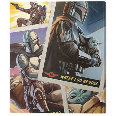 Superdrug Star Wars: The Mandalorian Cards Canvas Print- Buy online at McGrocer