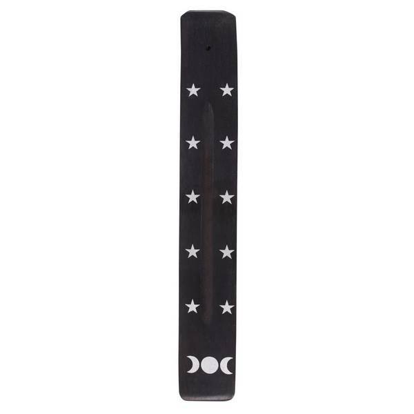 Something Different Wood Triple Moon Incense Ash Catcher