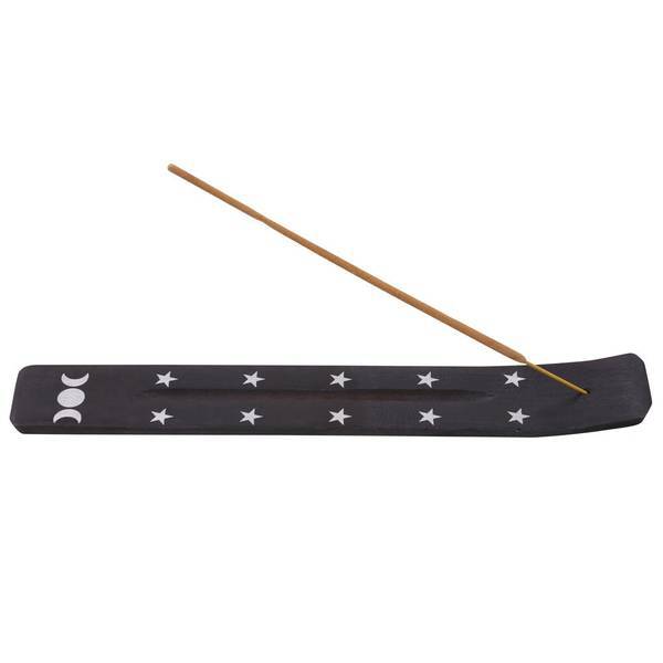Something Different Wood Triple Moon Incense Ash Catcher