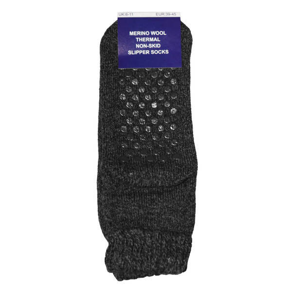 Mens Thermal Non Skid Slipper Socks (UK 6-11)