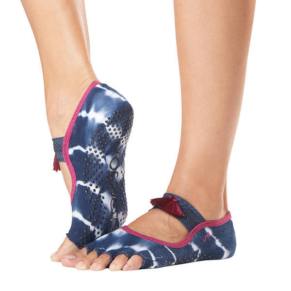 Toesox Womens Mia Cosmic Half Toe Socks (S)