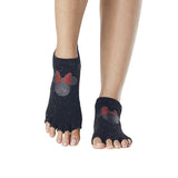 Toesox Womens Minnie Mouse Confetti Half Toe Socks (S)