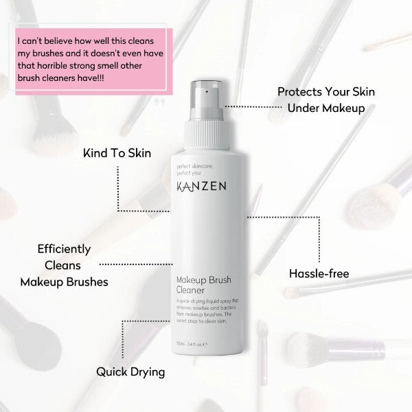 Kanzen Skincare Makeup Brush Cleaner 100ml