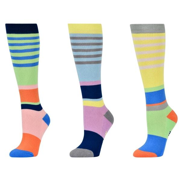 Dublin Kids Colour Block High Riding Socks (Pack of 3)