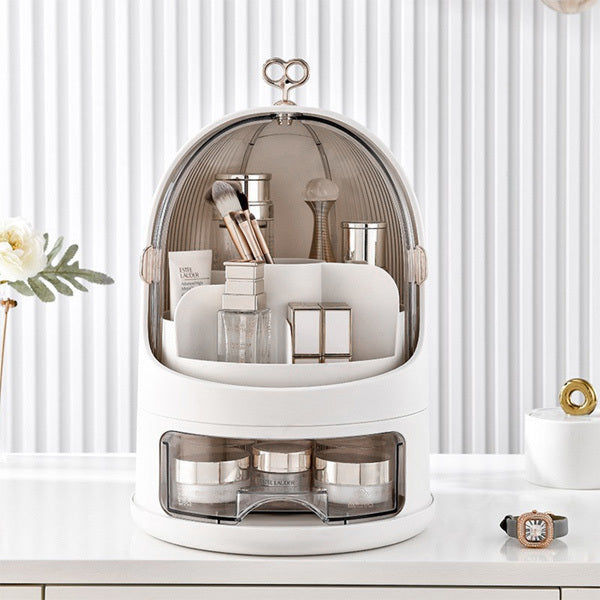 Livingandhome Freestanding Makeup Organizer - White