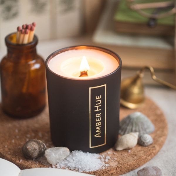 Amber Hue Candles - Seychelles Deluxe Candle - Soy Wax - 200g