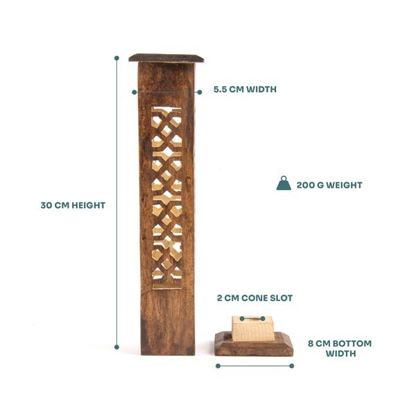 Myga Incense Tower - Pattern Cutout
