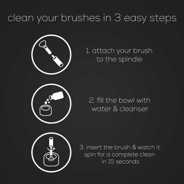 Envie Make Up Brush Cleaner and Dryer USB - Grey/Hot Pink