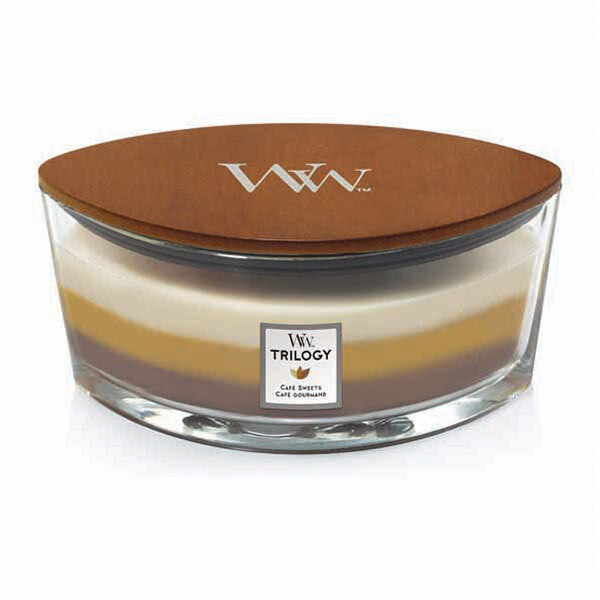 Woodwick Large Ellipse Trilogy Café Sweets 22oz