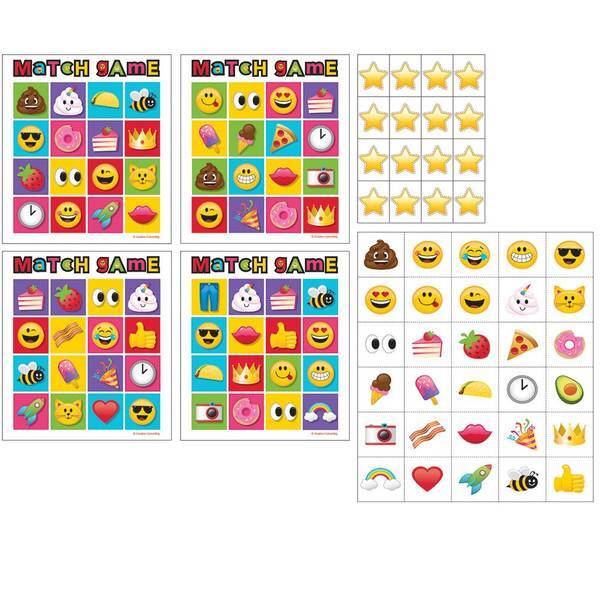 Creative Party Emoji Bingo Cards Set (Pack of 10)