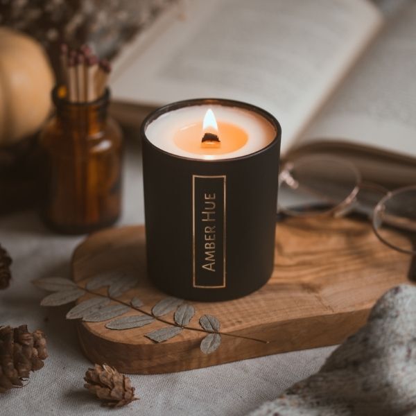 Amber Hue Candles - Havana Oak Deluxe Candle - Soy Wax - 200g
