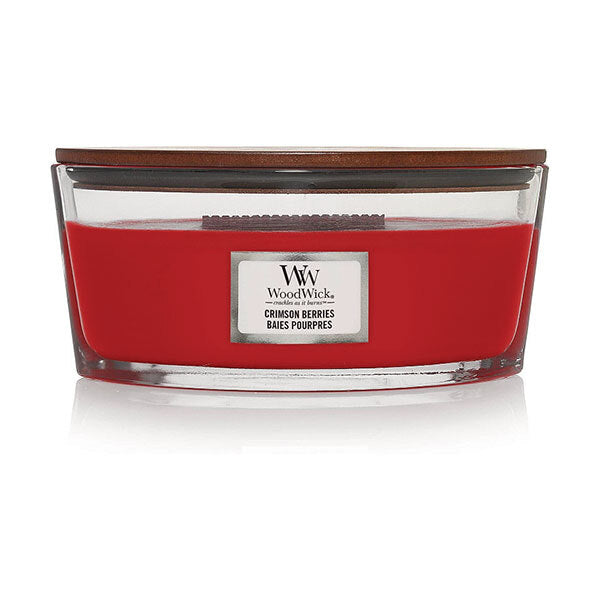 Woodwick Large Ellipse Crimson Berries Candle 16oz