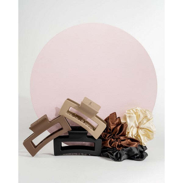 Brushworks Natural Hair Clip & Scrunchie Set