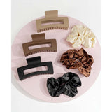 Brushworks Natural Hair Clip & Scrunchie Set