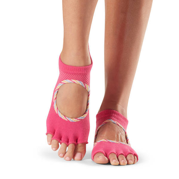 Toesox Womens Bellarina Jetset Half Toe Socks (S)