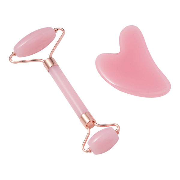 Livingandhome Face Roller and Gua Sha Tool Set