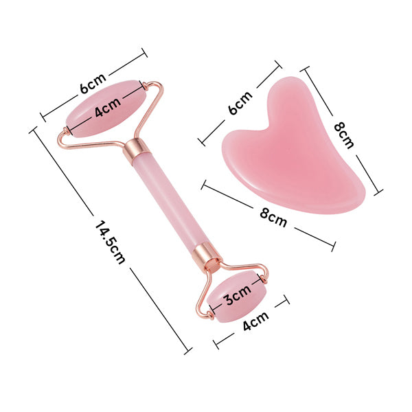 Livingandhome Face Roller and Gua Sha Tool Set