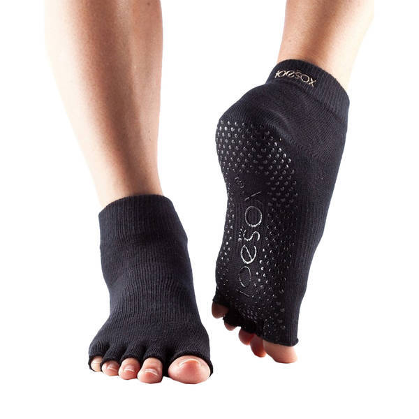 Toesox Womens Half Toe Socks (6-8.5)