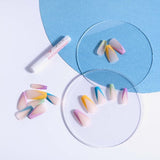 Nail HQ Long Coffin Pastel Tips