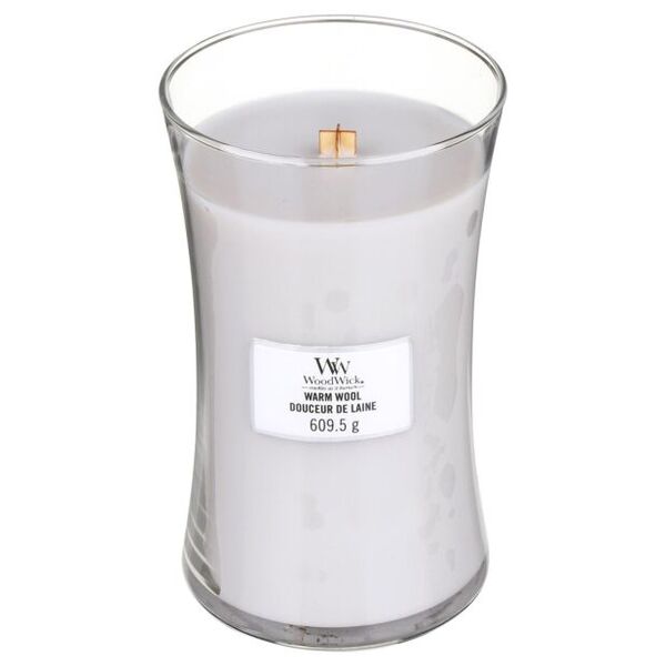 Woodwick Large Hourglass Warm Wool Candle 609.5g