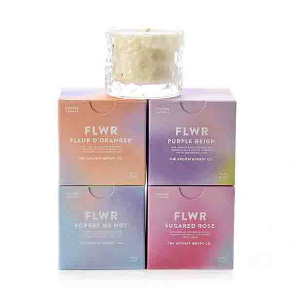 The Aromatherapy Co 100g FLWR Candle Sugared Rose