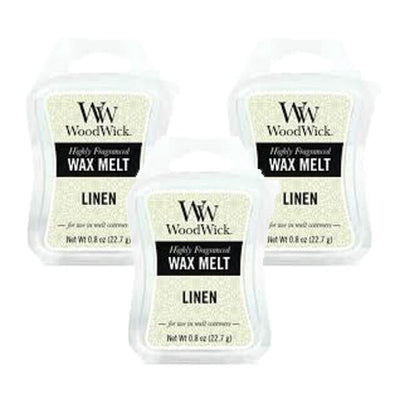 Superdrug Woodwick Wax Melt Cool Linen 22.7g - Pack of 3- Buy online at McGrocer