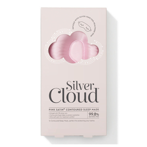 Silver Cloud Pink Contoured Sleep Mask