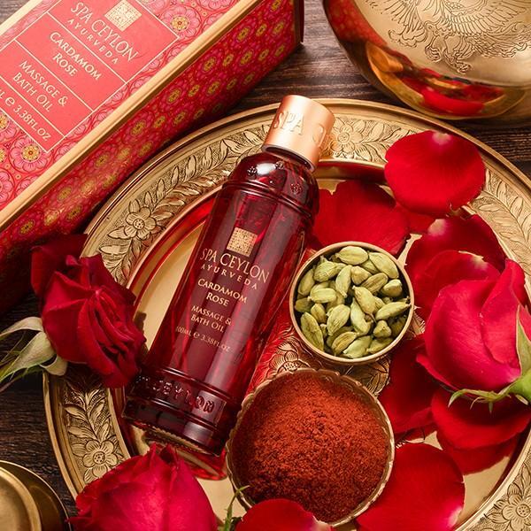 SPA CEYLON Cardamom Rose - Massage & Bath Oil-100ml
