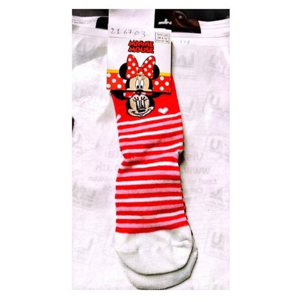 Disney Kids Minnie Mouse Socks (9 -12)
