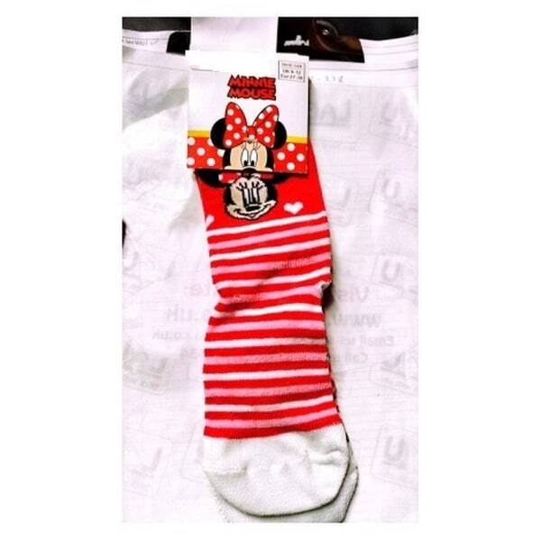 Disney Kids Minnie Mouse Socks (9 -12)