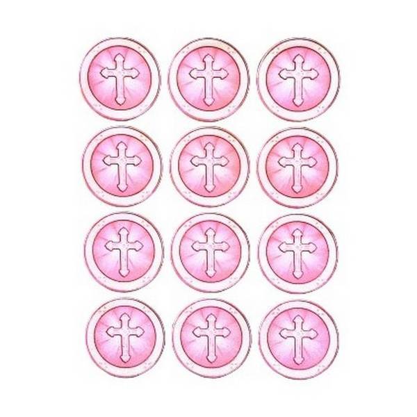 Amscan Jesus Cross Sticker Sheet (Pack of 4)