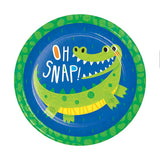 Creative Party Alligator Birthday Dinner Plate (Pack of 8)