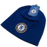 Chelsea FC Unisex Official Knitted Winter Football Crest Hat