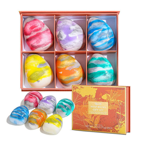 Livingandhome 6pcs Hand Face Body Soap Bar Set