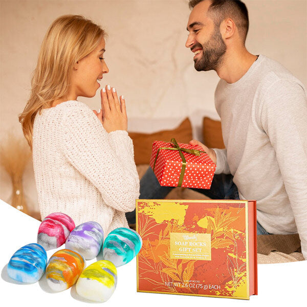Livingandhome 6pcs Hand Face Body Soap Bar Set