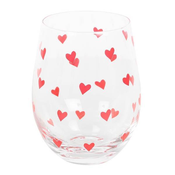 Something Different Heart Stemless Wine Glass