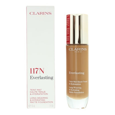 Superdrug Clarins Everlasting Long Wearing Foundation 30ml - 117N Hazelnut- Buy online at McGrocer