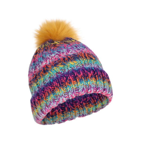 Mountain Warehouse Womens Geneva Rainbow Borg Lined Beanie