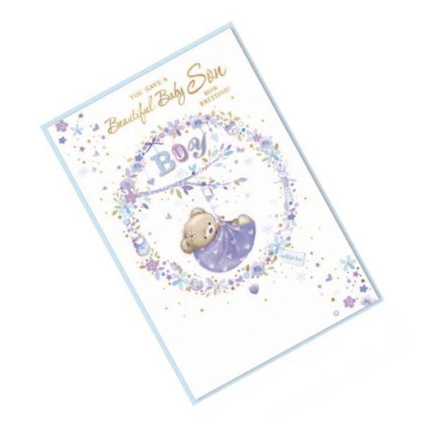 Simon Elvin Baby Boy Card (Pack of 6)