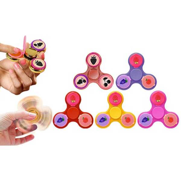 Aquarius 2-in-1 Metal Glam Finger Spinners with Lip Balm