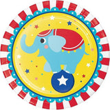 Creative Party Paper Circus Animal Party Plates (Pack of 8)