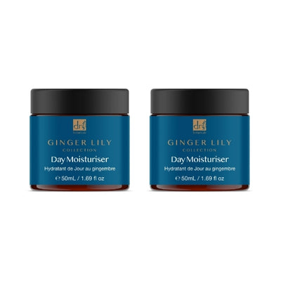 Superdrug Dr Botanicals Gingerlily Day Moisturiser Twin Pack 2 x 50ml- Buy online at McGrocer