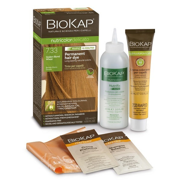 BioKap Golden Blond Wheat 7.33 Rapid Hair Dye 135 ml